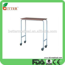 Economic hot selling Non Tilt top over bed/beside table for hospital use